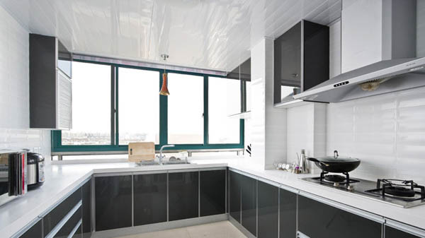 厨房装修效果图，装饰效果图